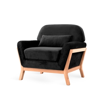 Black Scandinavian chair