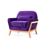 Purple Scandinavian chair