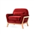 Red Scandinavian chair