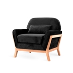 Black Scandinavian chair